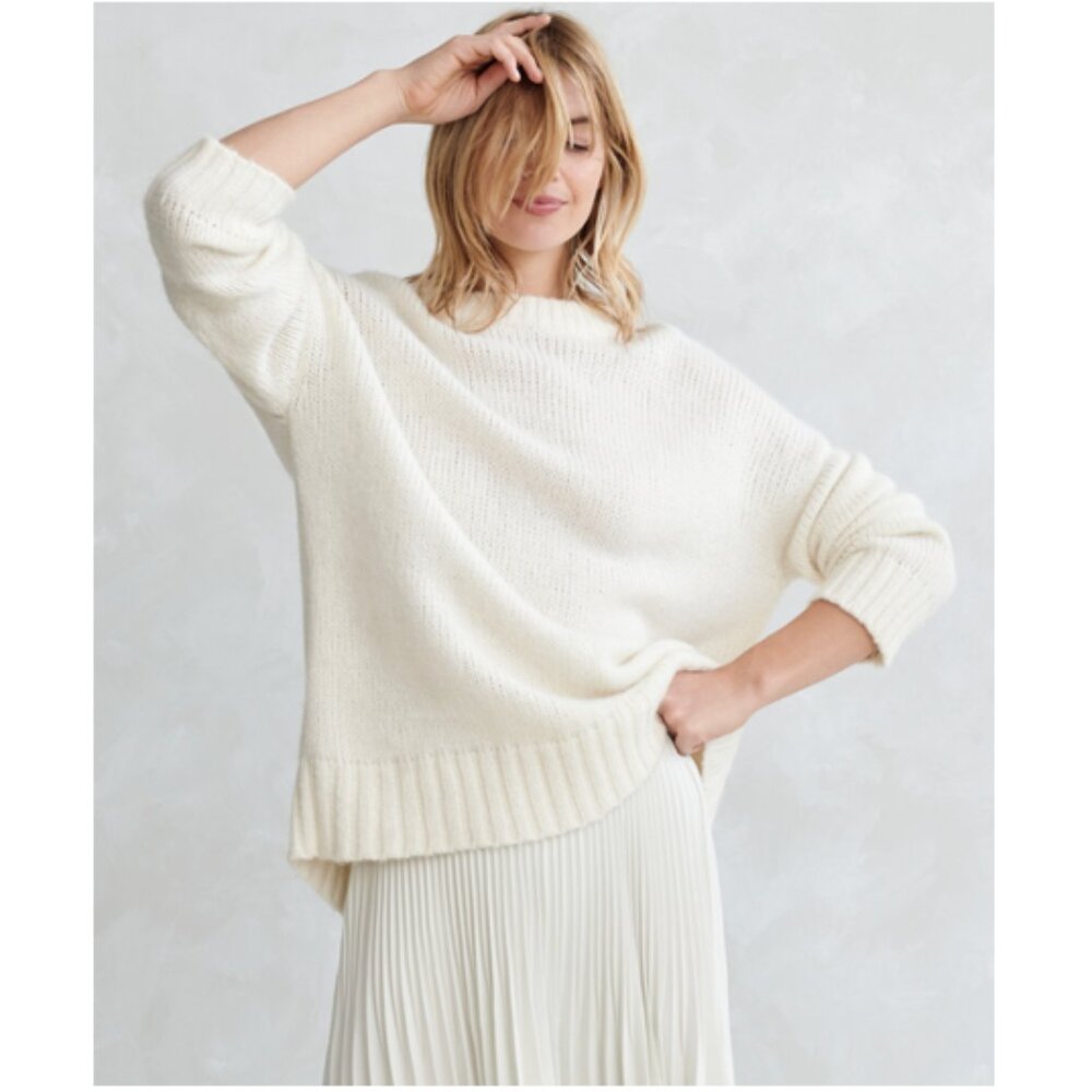 Jenni Kayne SHRUNKEN Alpaca Cocoon Crewneck